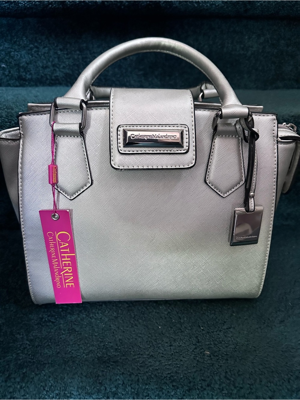 Catherine Malandrino new with tags Metallic Silver Satchel
